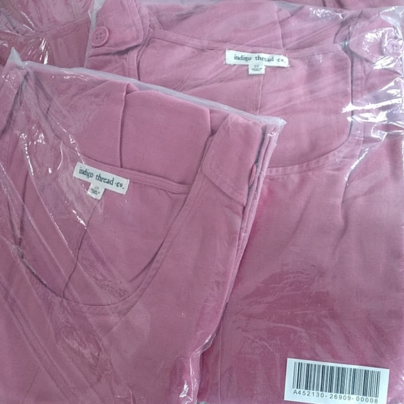 NWT Indigo Thread Co 100% Linen Jumpsuit - Picture 8 of 8